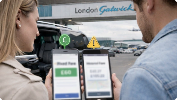 taxi to gatwick cost