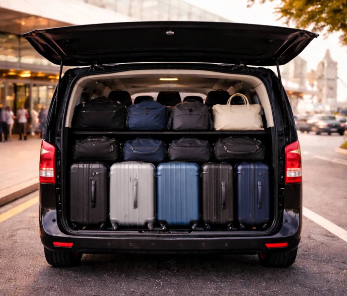 8 seater cab with large space