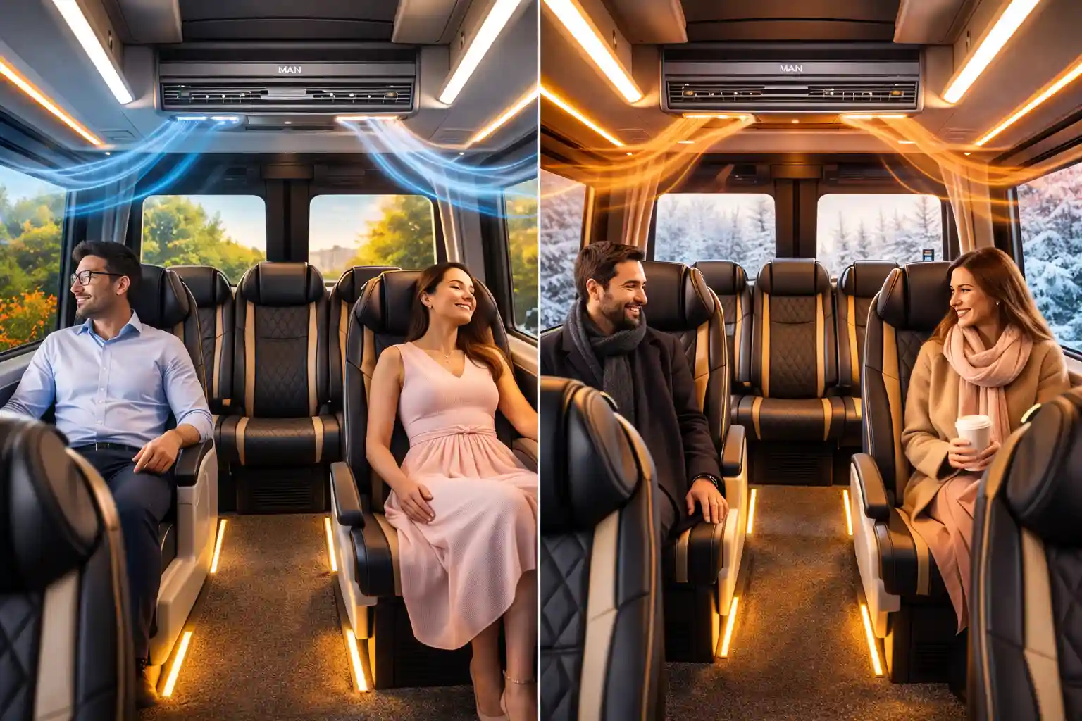 Air Conditioning & Spacious Seating