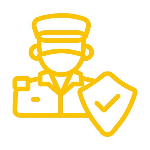 Experienced airport driver icon