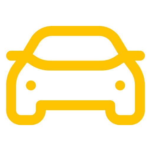 Comfortable airport vehicle icon