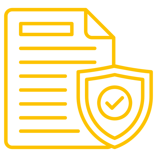 Safe and licensed icon