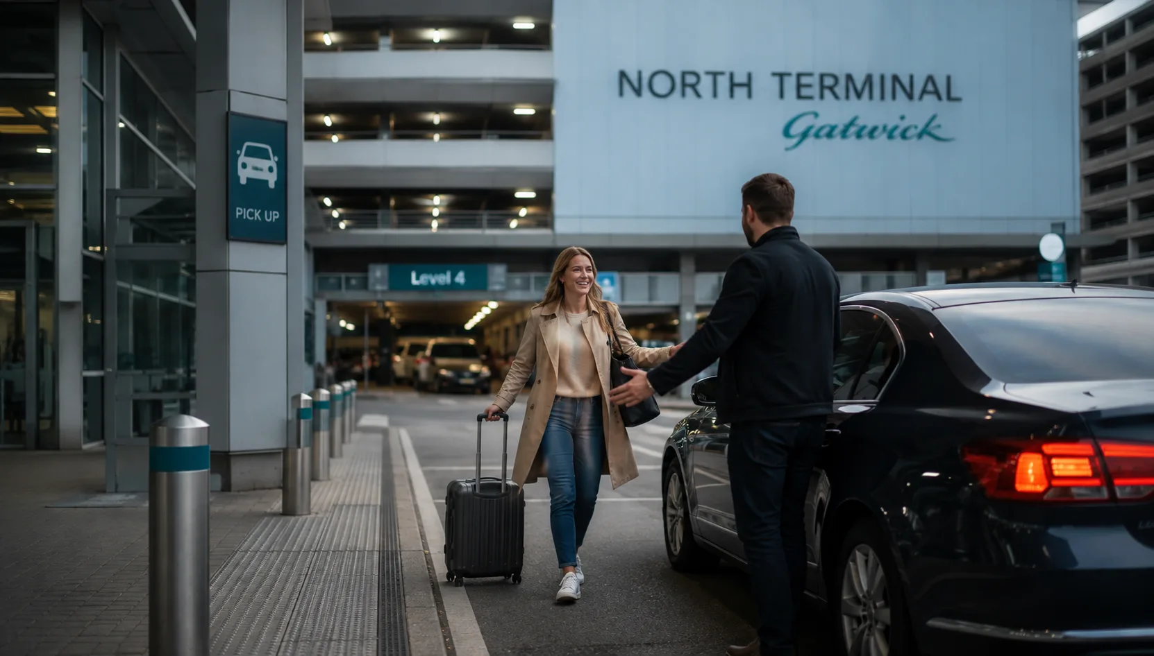 gatwick north terminal drop off zone forecourt