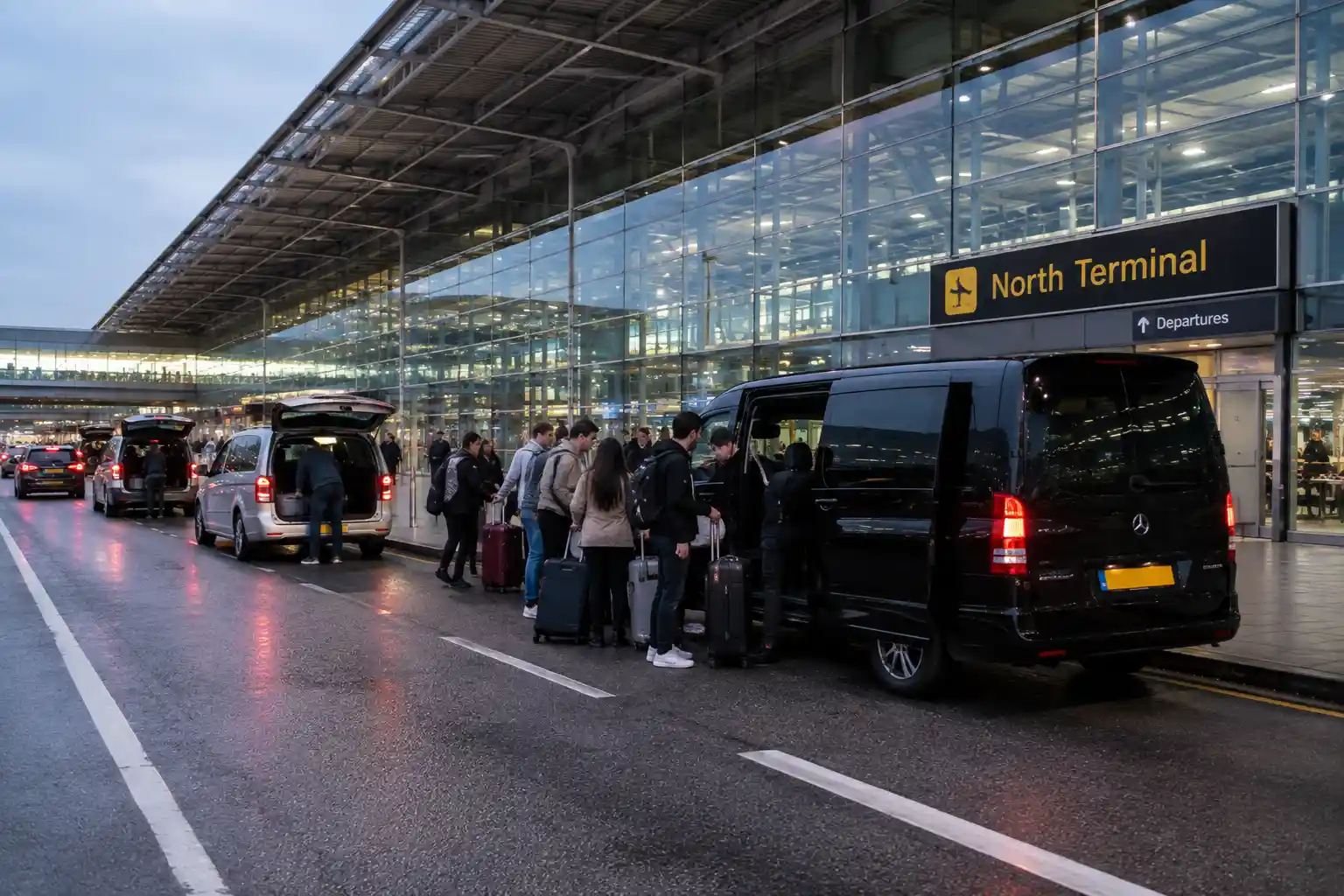 minibus for gatwick north terminal drop off