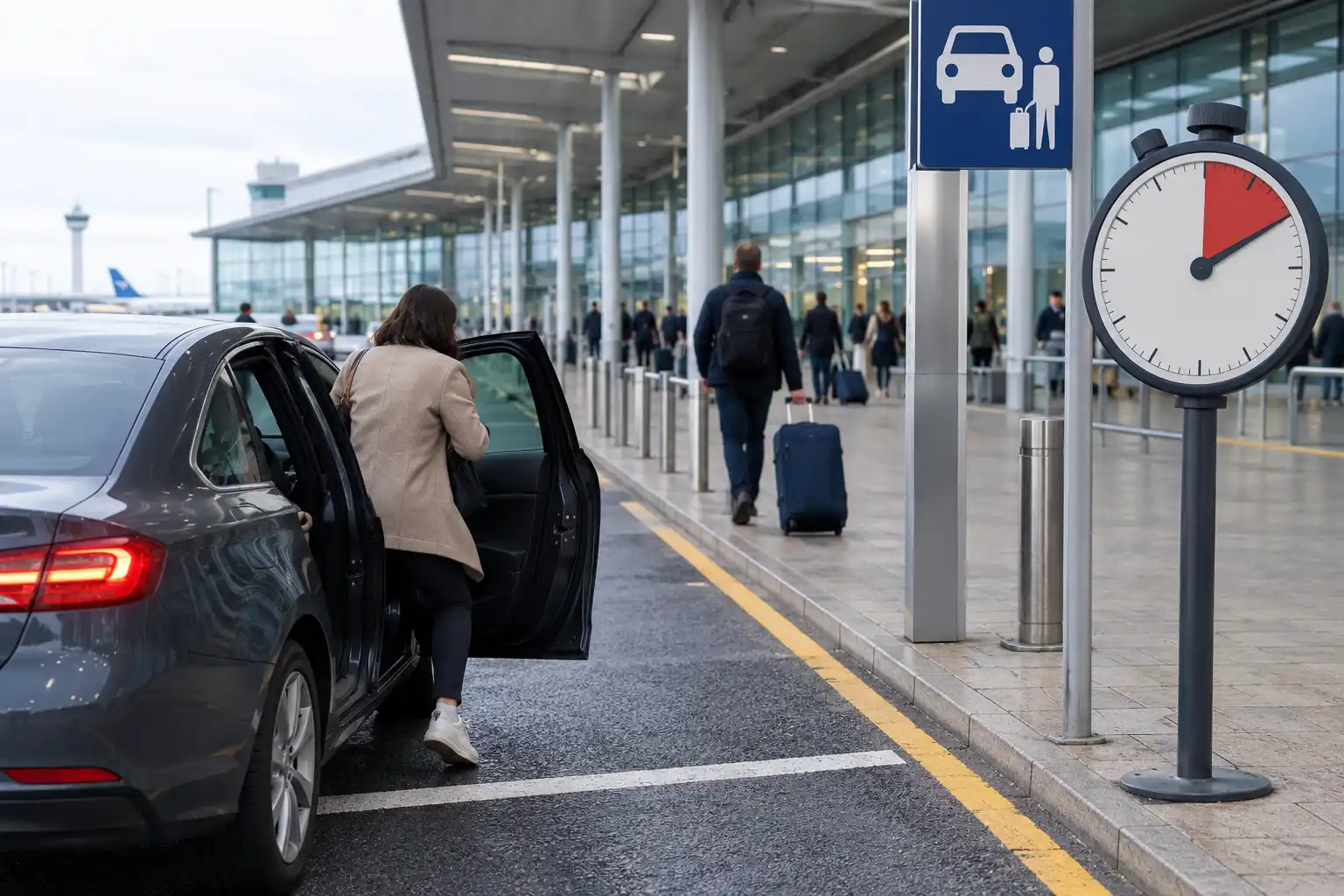 Gatwick airport South Terminal drop off zone