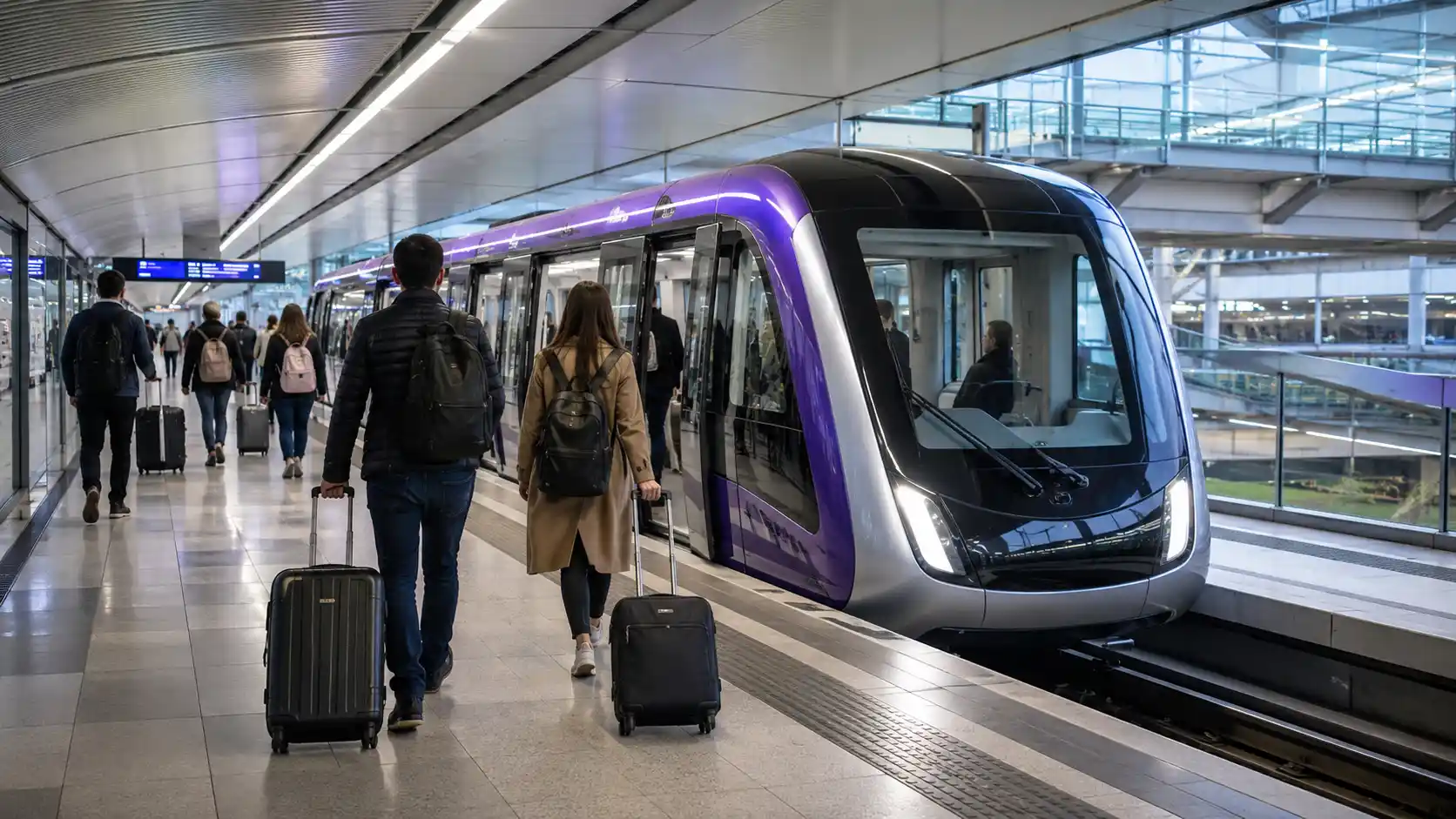 Gatwick airport inter-terminal shuttle train