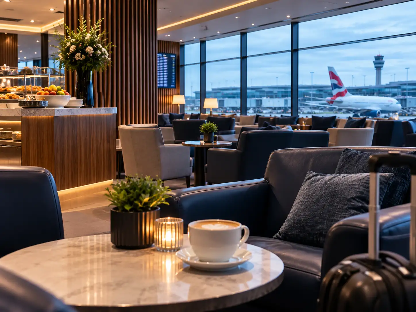ba lounge at gatwick south