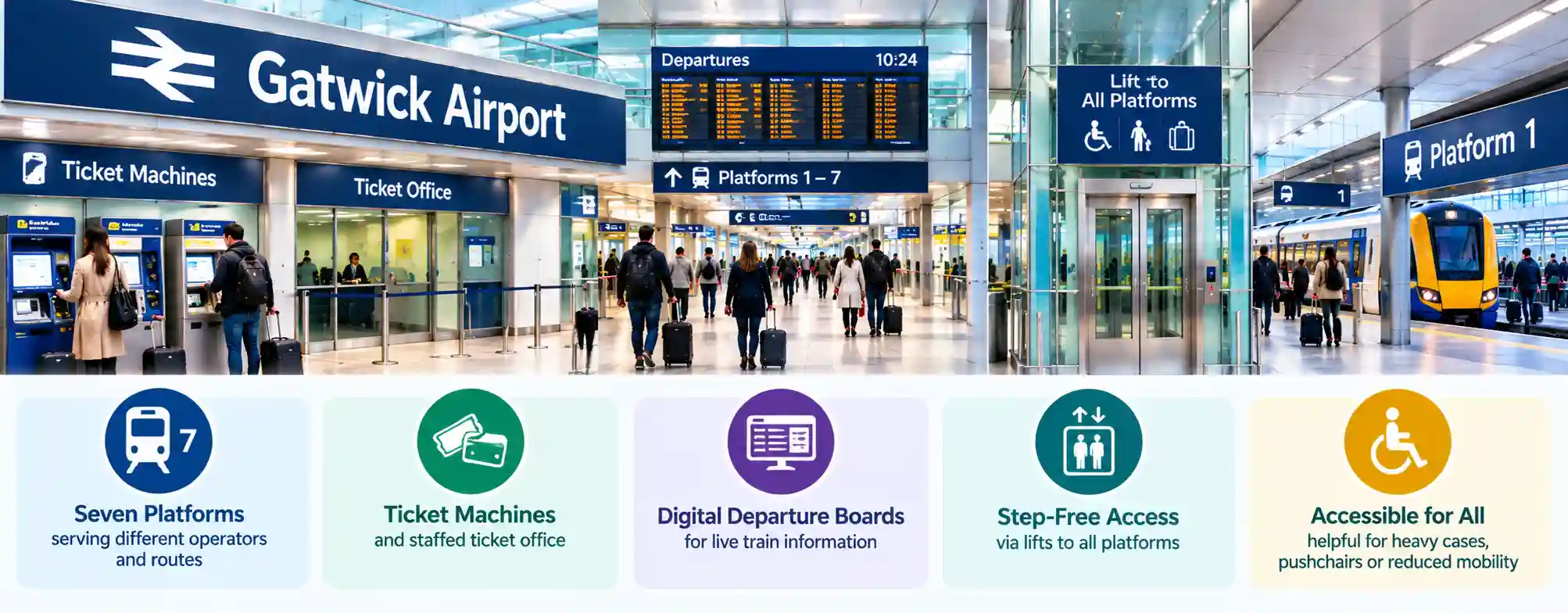 Gatwick Airport train station facilities