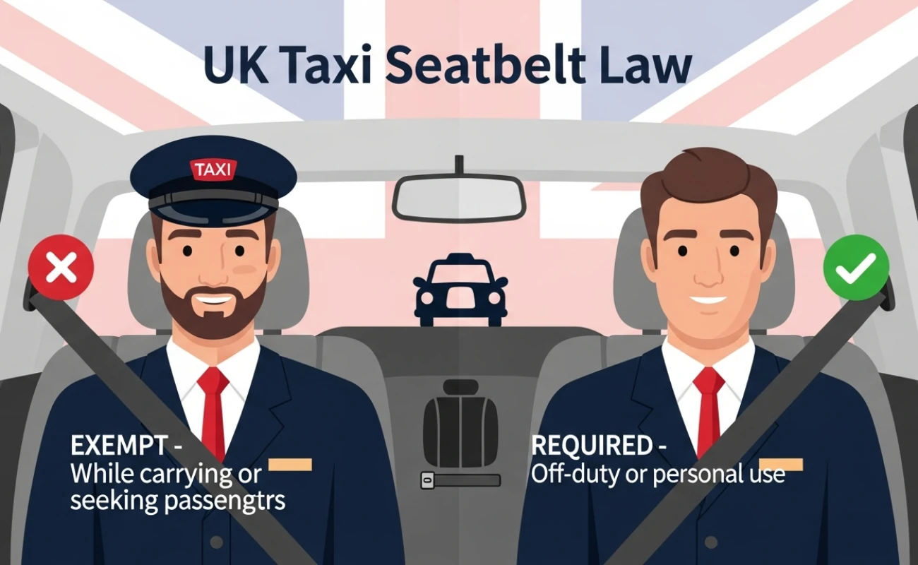 Do Taxi Drivers Have to Wear a Seatbelt? Complete UK Guide