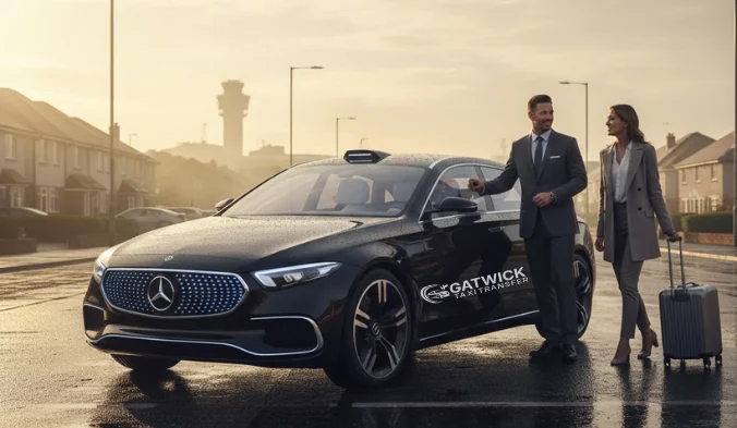 Southgate Crawley residential area and Gatwick Airport