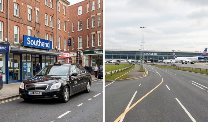Taxi from Southend to Stansted Airport Transfer