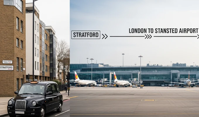 Taxi from Stratford to Stansted Airport Transfer