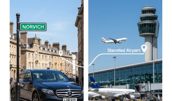 Norwich to Stansted Airport Taxi