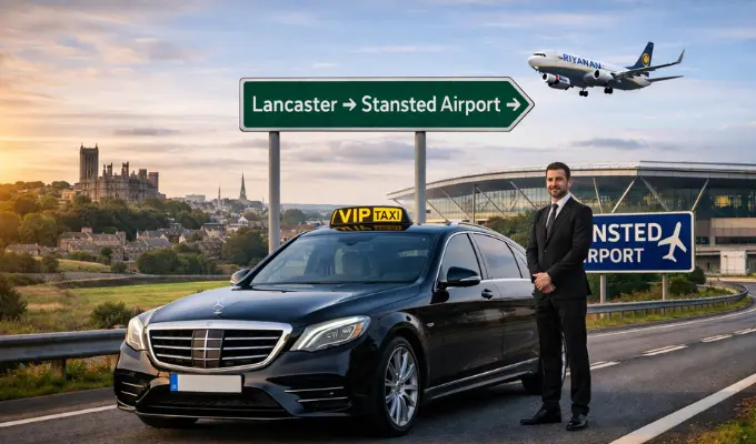 Taxi from Lancaster to Stansted Airport Long Distance Transfer