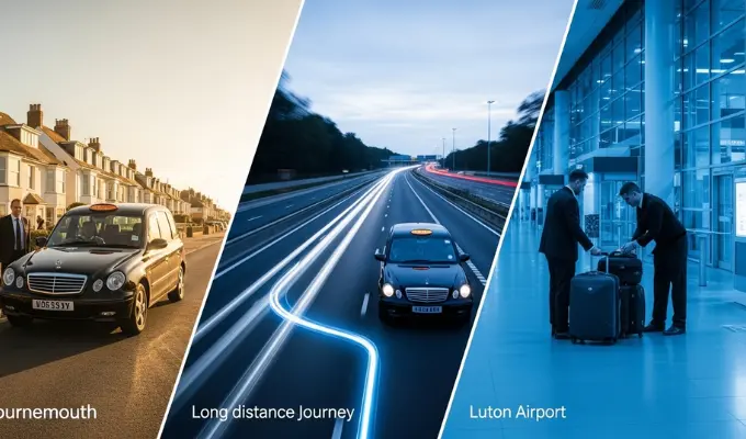 Taxi from Bournemouth to Luton Airport Transfer