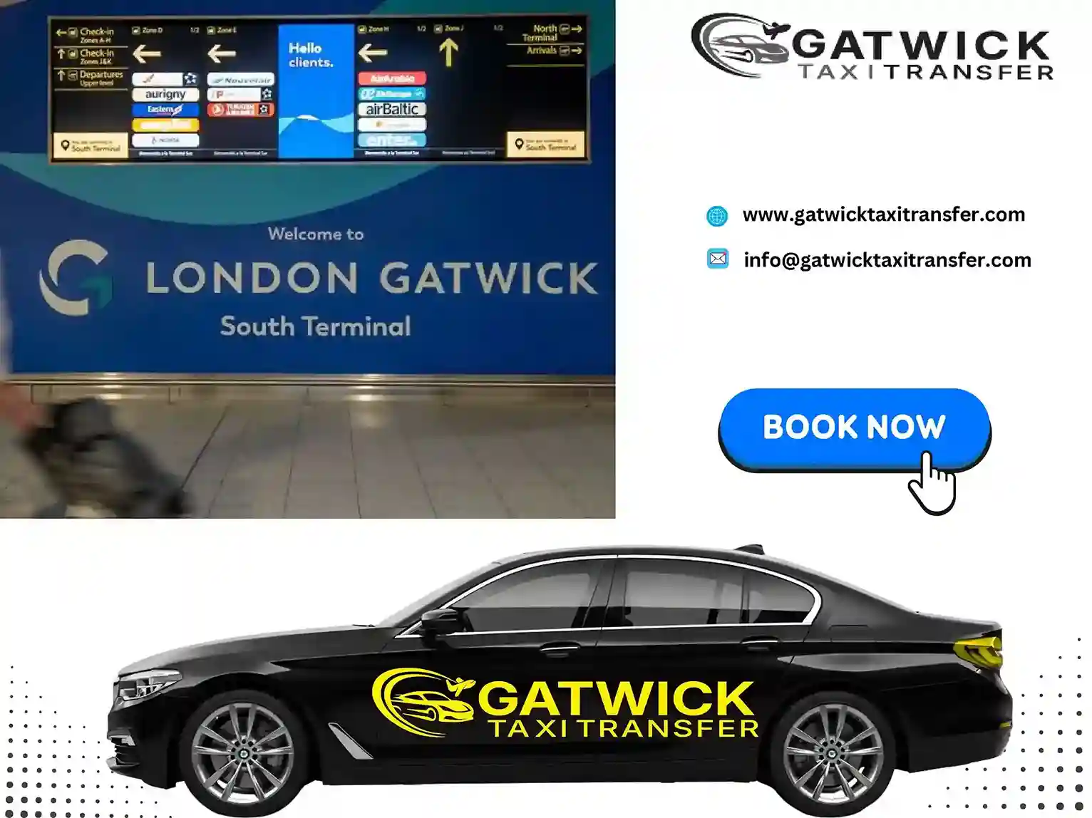 Professional airport taxi transfer service — Gatwick Taxi Transfer UK
