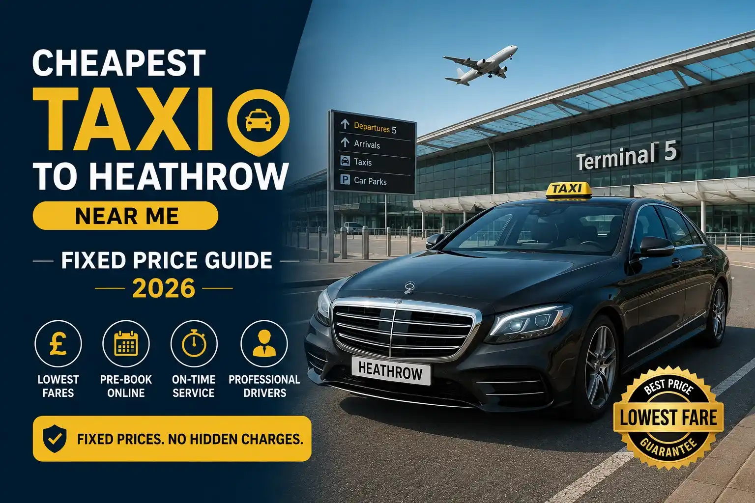 Cheapest Taxi to Heathrow Near Me | Gatwick Taxi Transfer
