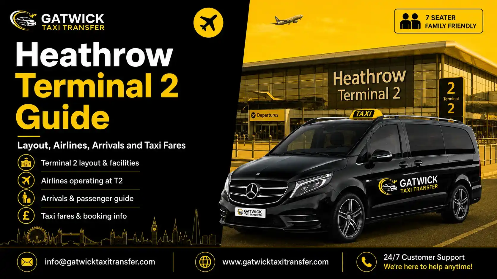 Heathrow Terminal 2 Guide | Gatwick Taxi Transfer