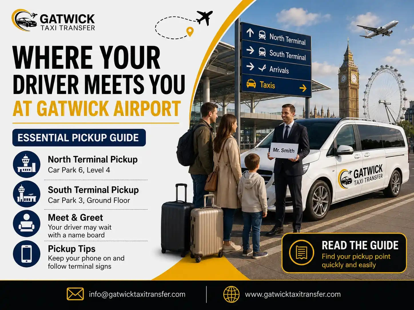 Where Your Driver Meets You at Gatwick Airport - Gatwick Taxi Transfer