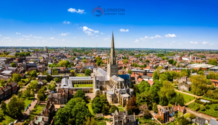Professional taxi service from Norwich to Heathrow Airport