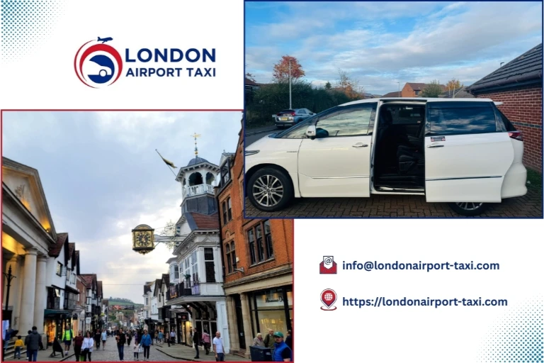 London Airport Taxi - London City to Guildford Surrey transfer