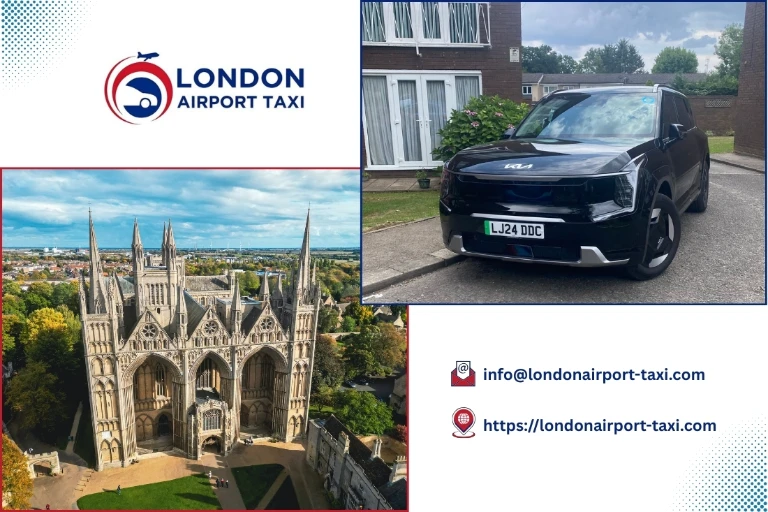 Professional taxi and minicab service from Southend Airport to Peterborough