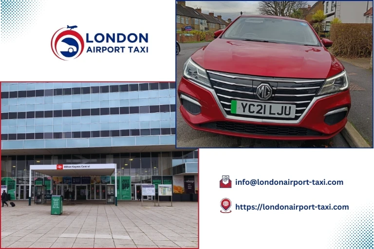 Professional taxi and minicab service from Southend Airport to Milton Keynes