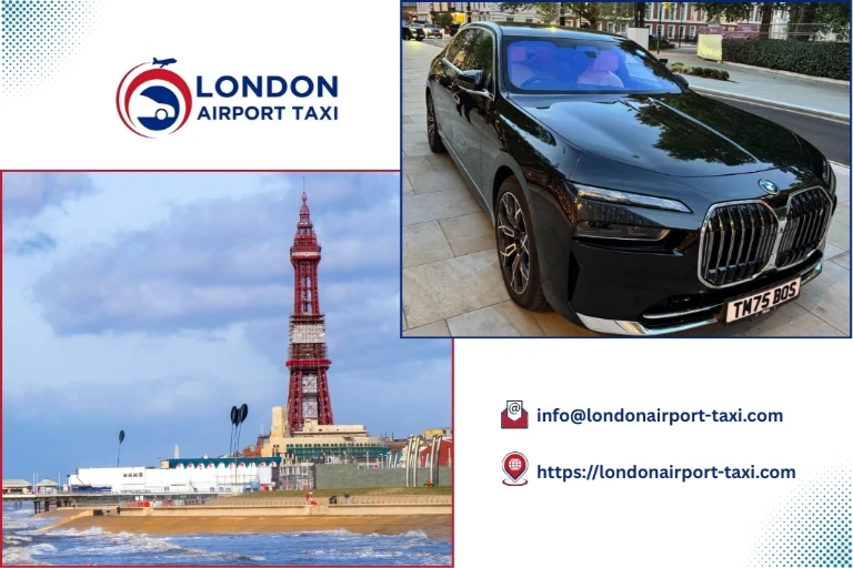 Professional taxi and minicab service from Southend Airport to Blackpool