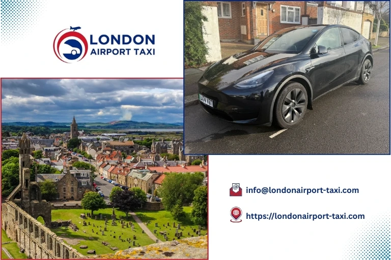 Professional taxi and minicab service from Southend Airport to St Andrews