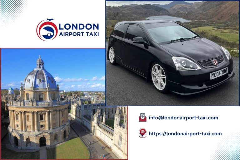 Professional taxi service from Oxford to Gatwick Airport