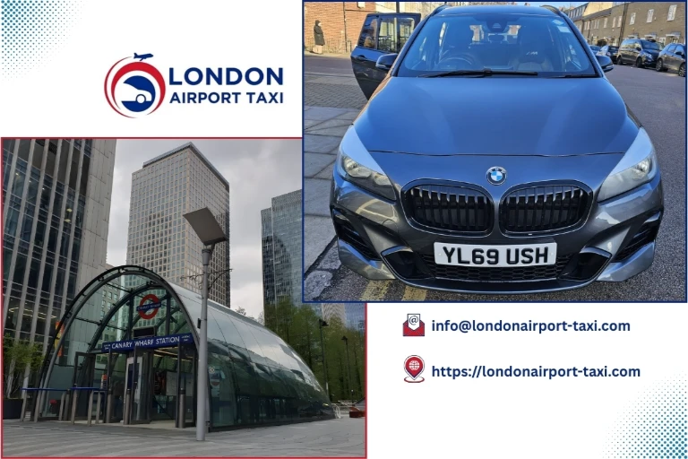 Professional Gatwick Airport taxi service from Canary Wharf to Gatwick Airport