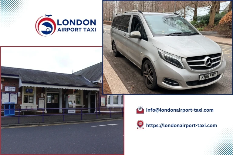 Professional taxi on M1 from Harpenden to Luton Airport
