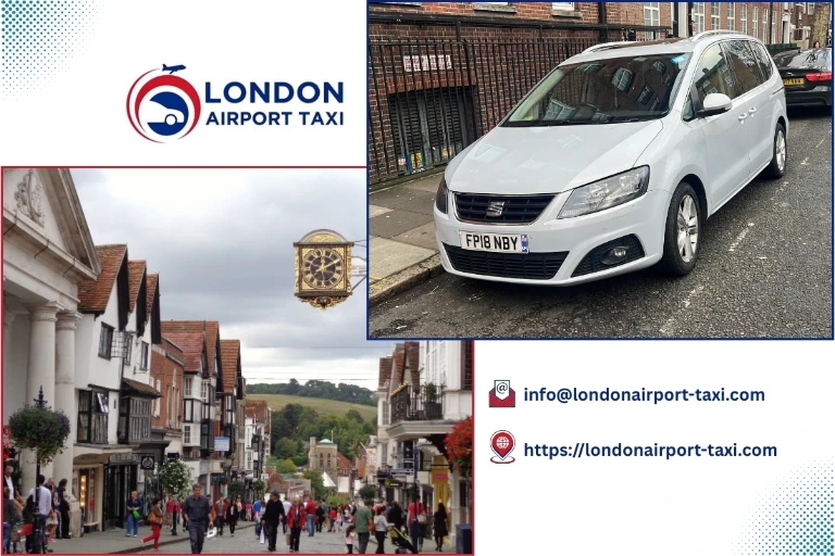 Professional taxi service from Guildford to Heathrow Airport