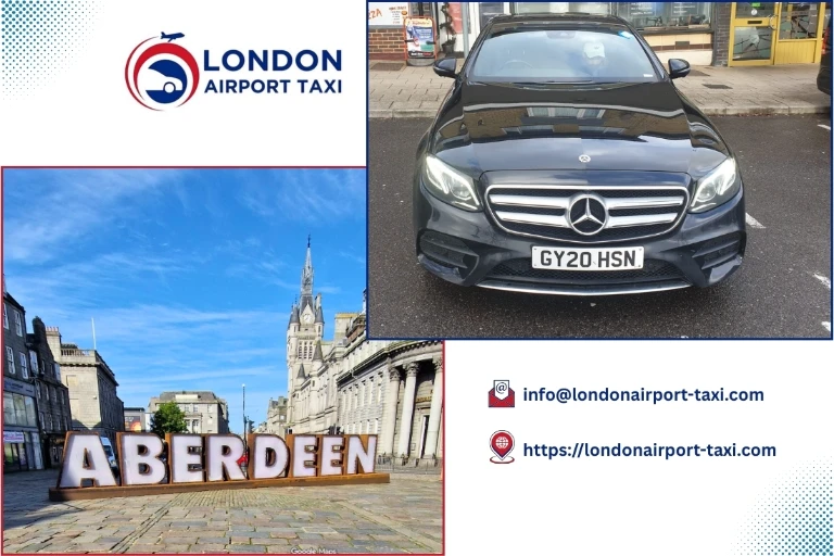 Professional taxi service from Aberdeen to Heathrow Airport