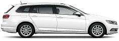 White estate car