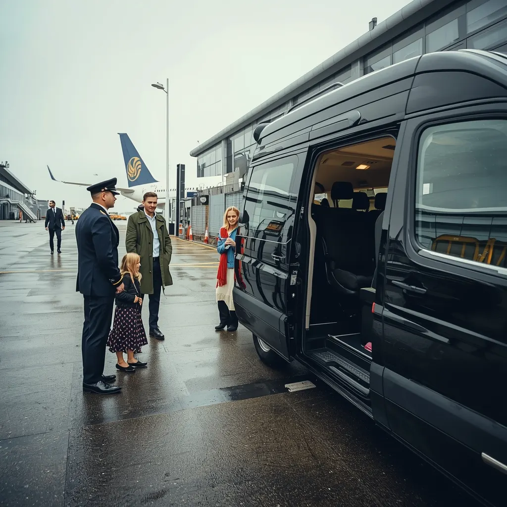 12 seater minibus to Gatwick Airport for group travel