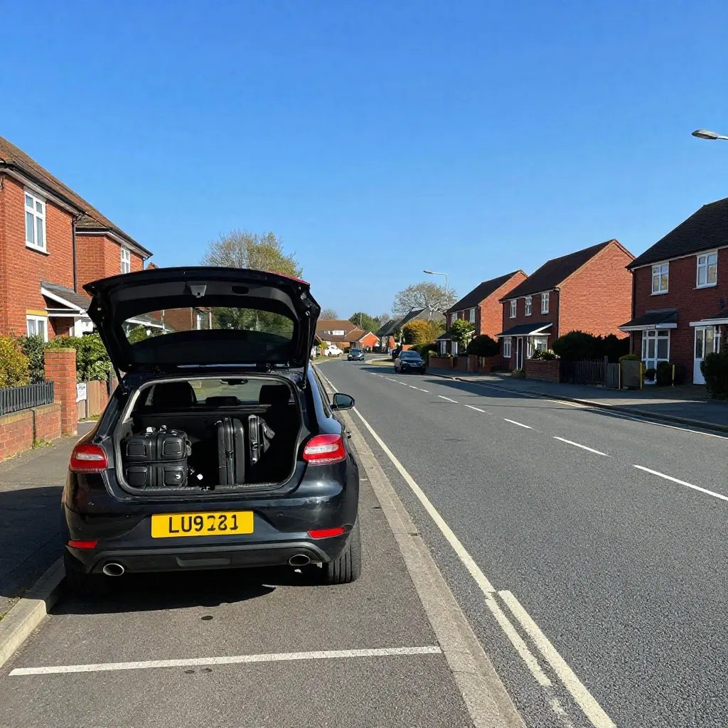 Convenient parking and transport options at LU2 9QT near Luton Airport