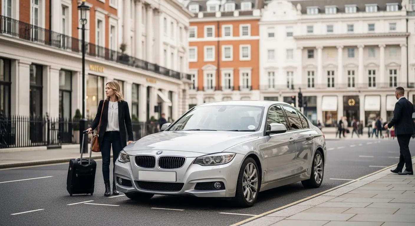 Stansted Airport Taxi in Mayfair, central London — fixed-fare cabs and airport transfers across W1J and W1K