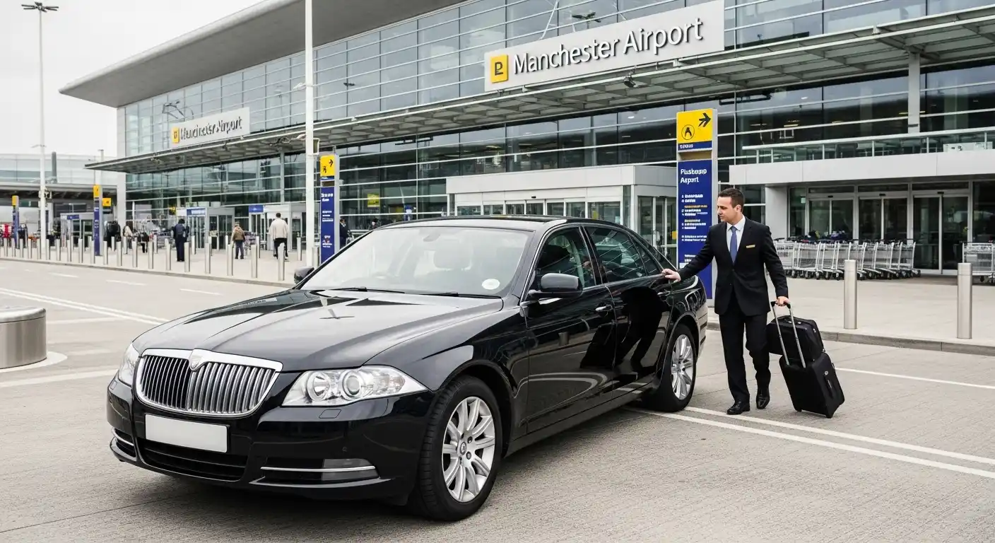 Stansted Airport Taxi executive Mercedes fleet for long-distance Manchester Airport transfers