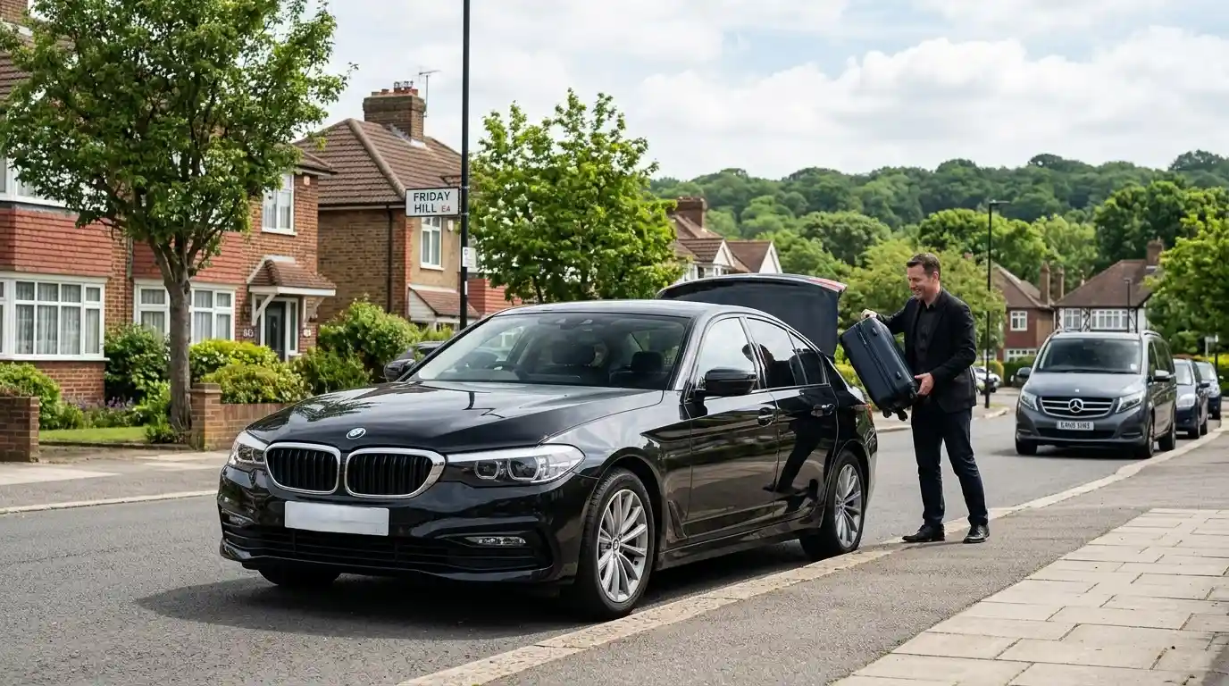 Epping Forest woodland edge near Chingford E4 — Stansted Airport Taxi local Chingford service area