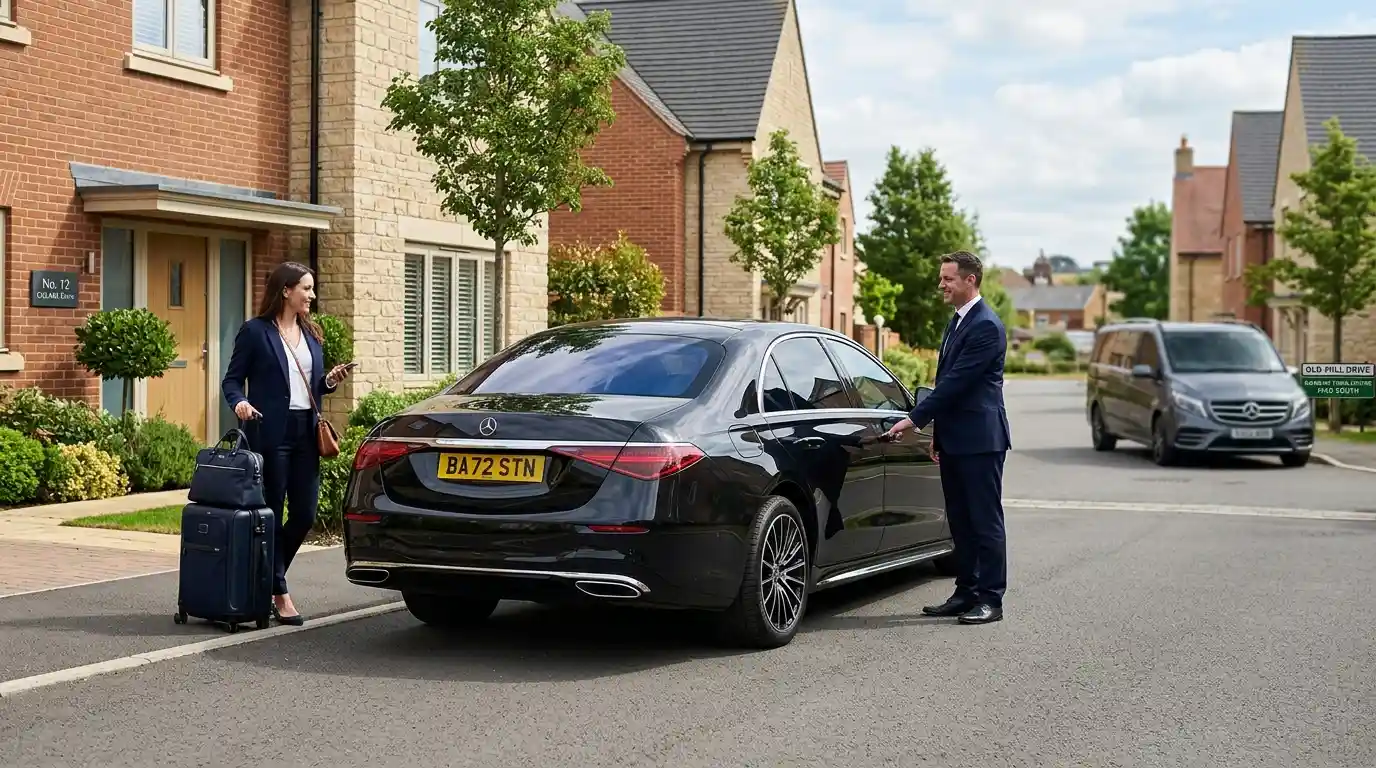 Stansted Airport Taxi saloon for Banbury to Stansted Airport long-distance fixed-fare transfers via the M40, M25 and M11 covering OX postcodes