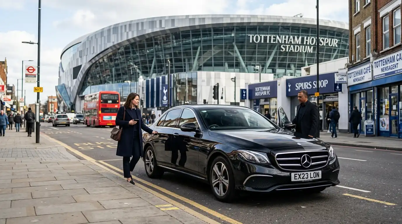 Stansted Airport Taxi fleet for Tottenham — saloon, estate, executive and minibus vehicles