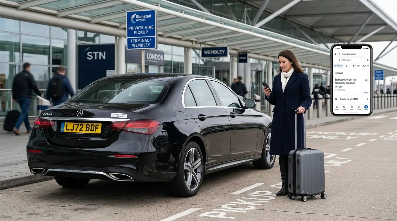 Stansted to Wembley Taxi, Train & Tube Guide &mdash; Fixed Fares