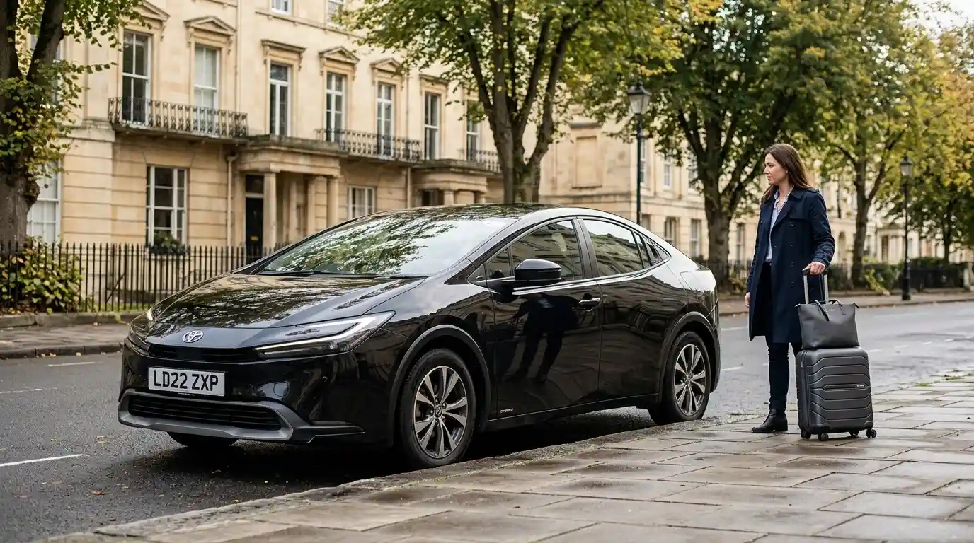  fleet — saloons, MPVs, executive Mercedes and minibuses for the Cheltenham to Heathrow transfer