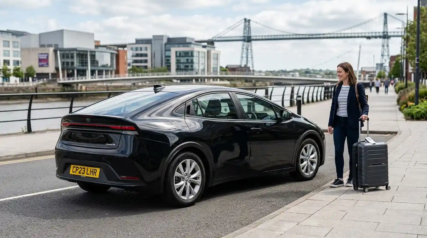  fleet — saloons, MPVs, executive Mercedes and minibuses for the Newport to Heathrow transfer