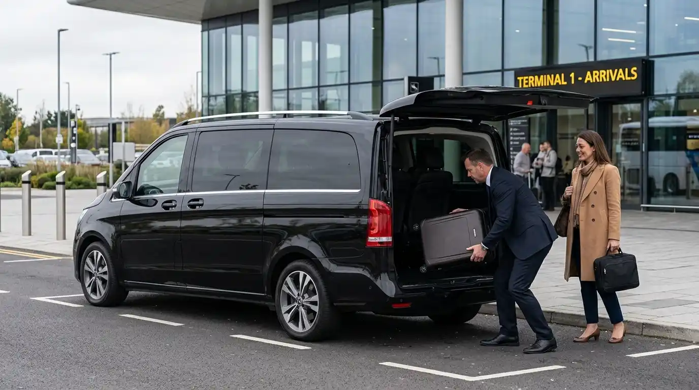 MPV7 seven-seater taxi — wide-doored people carrier with three rows