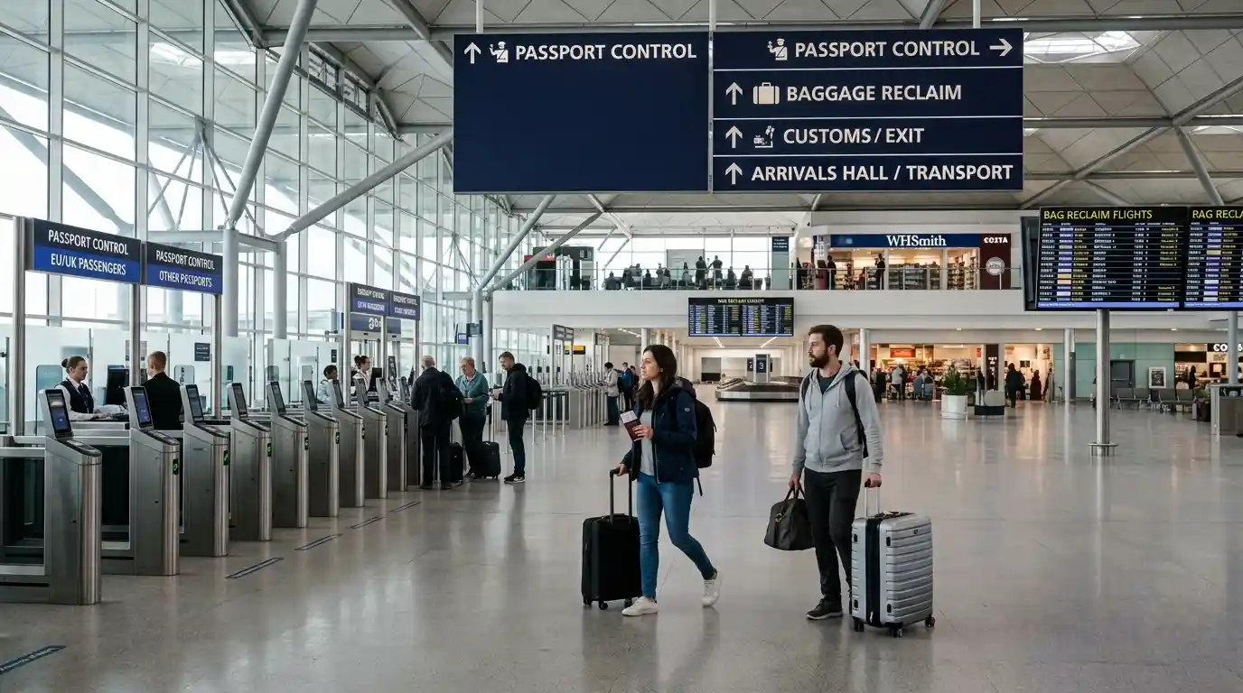 Stansted Arrivals: Passport Control, Bags & Onward Travel