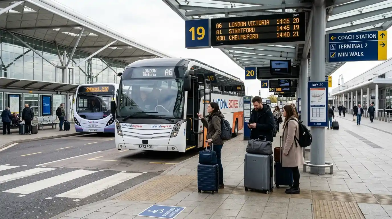 Coaches and Buses at Stansted: Routes, Fares and Timetables