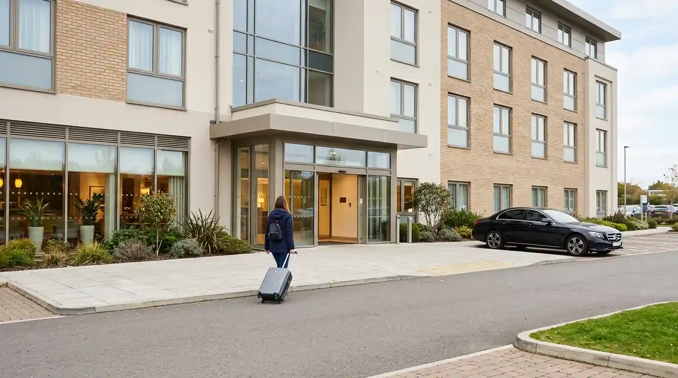 Hot buffet breakfast served from 4am at Hampton by Hilton London Stansted Airport