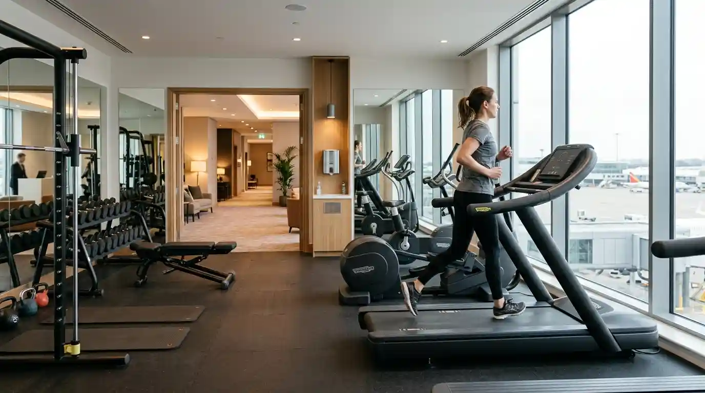 24-hour fitness centre included in the room rate at Novotel London Stansted Airport